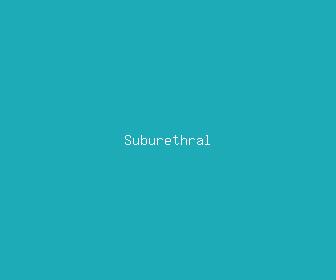 suburethral meaning, definitions, synonyms