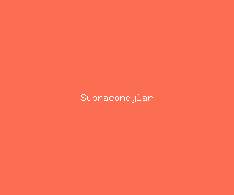 supracondylar meaning, definitions, synonyms