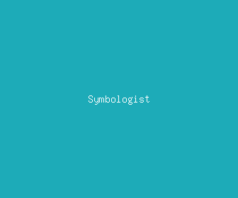 symbologist meaning, definitions, synonyms