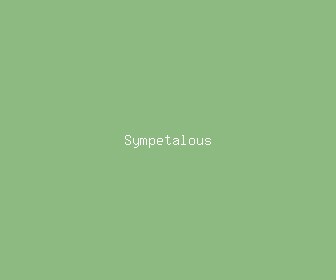 sympetalous meaning, definitions, synonyms