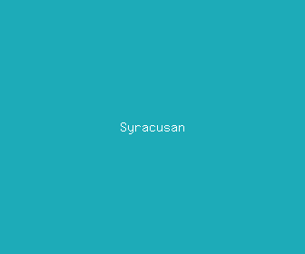 syracusan meaning, definitions, synonyms