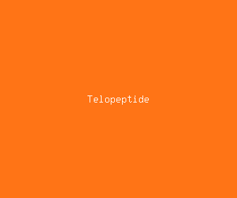 telopeptide meaning, definitions, synonyms