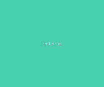 tentorial meaning, definitions, synonyms