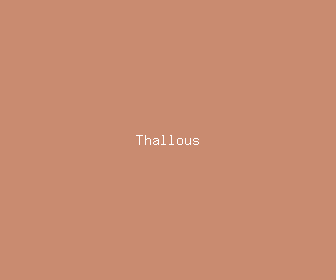thallous meaning, definitions, synonyms