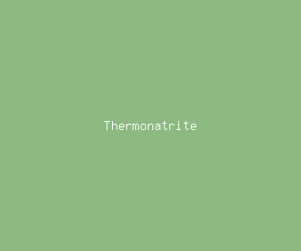 thermonatrite meaning, definitions, synonyms