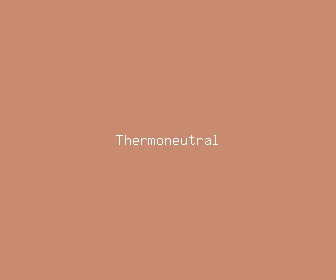 thermoneutral meaning, definitions, synonyms