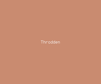 throdden meaning, definitions, synonyms