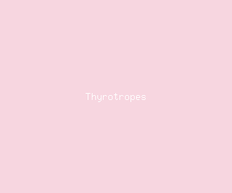 thyrotropes meaning, definitions, synonyms