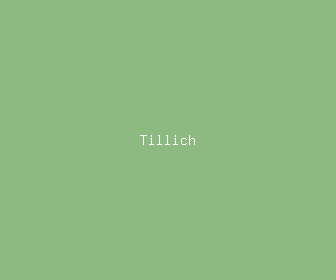 tillich meaning, definitions, synonyms