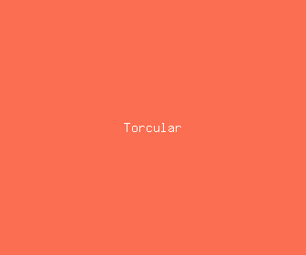 torcular meaning, definitions, synonyms