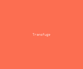 transfuge meaning, definitions, synonyms