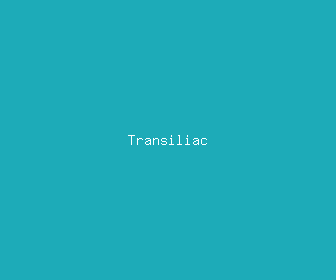 transiliac meaning, definitions, synonyms