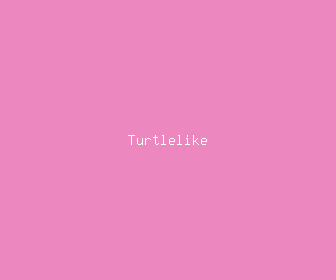 turtlelike meaning, definitions, synonyms