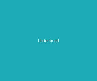 underbred meaning, definitions, synonyms
