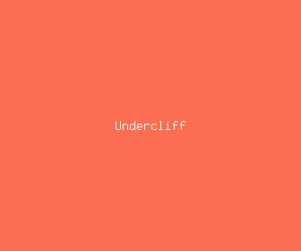 undercliff meaning, definitions, synonyms