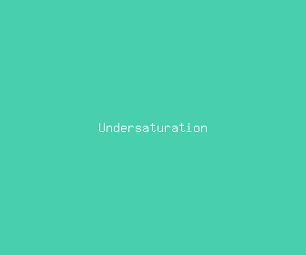 undersaturation meaning, definitions, synonyms