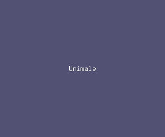 unimale meaning, definitions, synonyms
