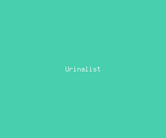 urinalist meaning, definitions, synonyms