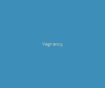 vagrancy meaning, definitions, synonyms