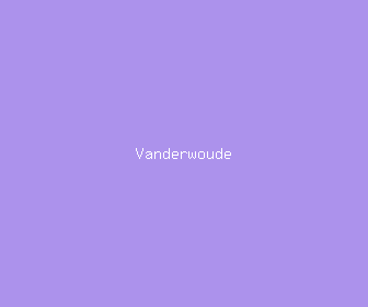 vanderwoude meaning, definitions, synonyms