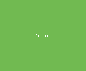 variform meaning, definitions, synonyms