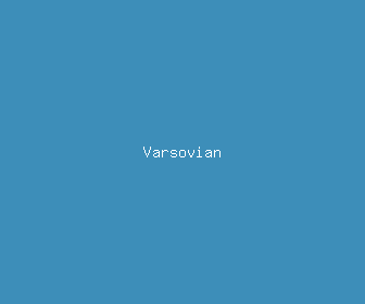 varsovian meaning, definitions, synonyms