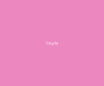 vayda meaning, definitions, synonyms