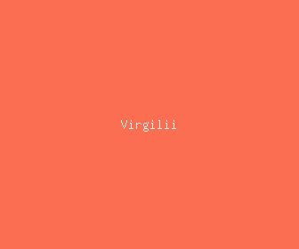 virgilii meaning, definitions, synonyms