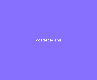 vosdecedens meaning, definitions, synonyms