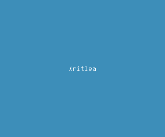 writlea meaning, definitions, synonyms