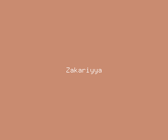 zakariyya meaning, definitions, synonyms