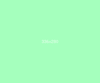 a5ffbd - Mint Green Color Informations