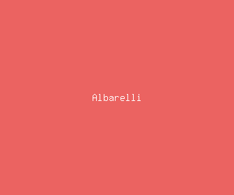 albarelli meaning, definitions, synonyms
