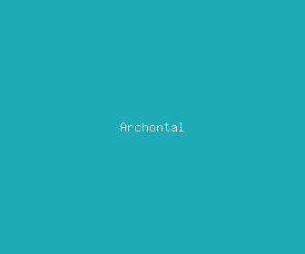 archontal meaning, definitions, synonyms