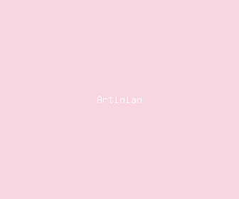 artinian meaning, definitions, synonyms