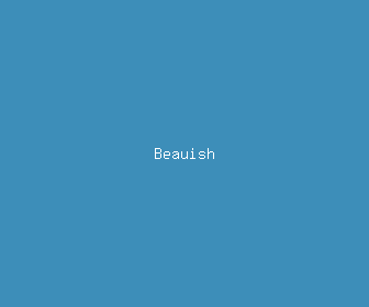 beauish meaning, definitions, synonyms