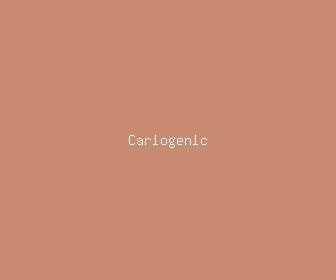 cariogenic meaning, definitions, synonyms