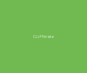 cliffbrake meaning, definitions, synonyms