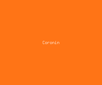 coronin meaning, definitions, synonyms