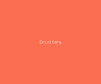 crinitory meaning, definitions, synonyms