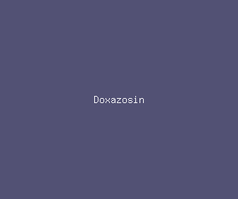 doxazosin meaning, definitions, synonyms