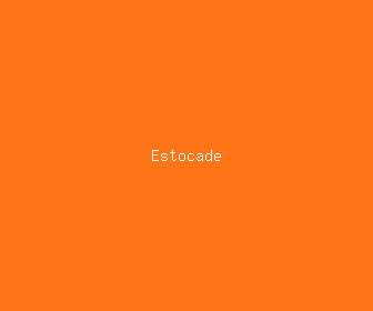 estocade meaning, definitions, synonyms
