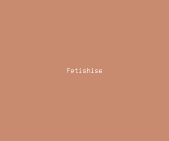 fetishise meaning, definitions, synonyms