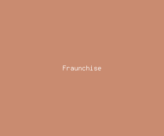 fraunchise meaning, definitions, synonyms