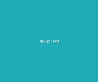 hedyoteae meaning, definitions, synonyms