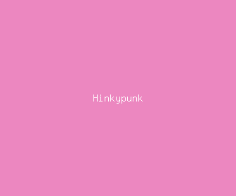 hinkypunk meaning, definitions, synonyms