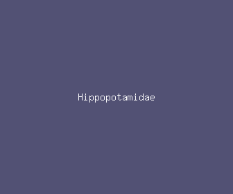 hippopotamidae meaning, definitions, synonyms