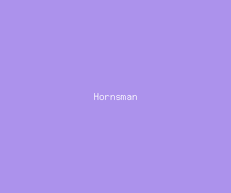 hornsman meaning, definitions, synonyms