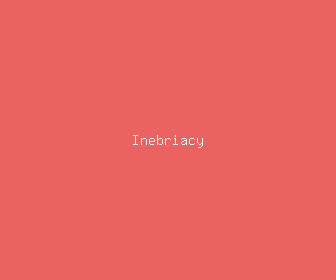 inebriacy meaning, definitions, synonyms