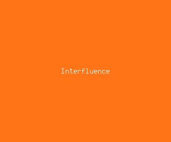 interfluence meaning, definitions, synonyms